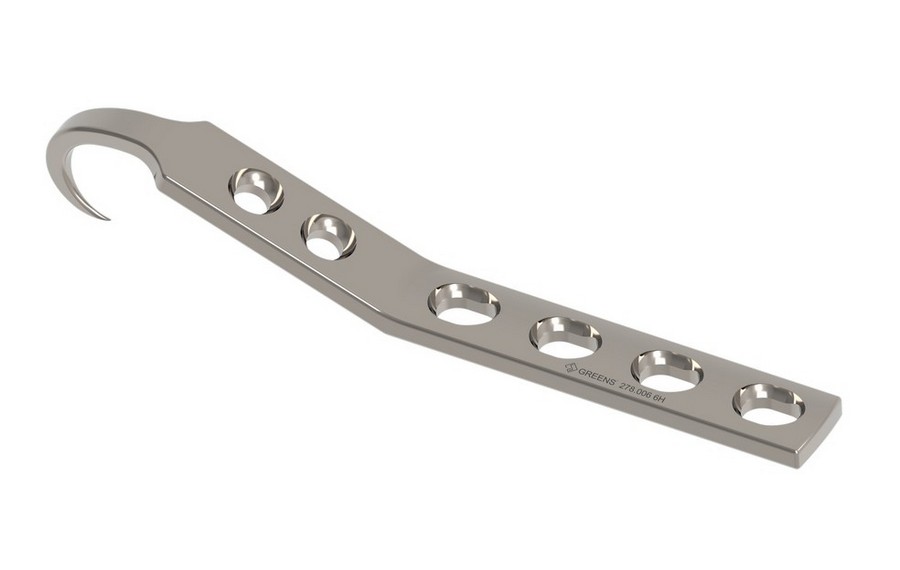 Dcp Small Hook Plate for 3.5 mm Screws 		 